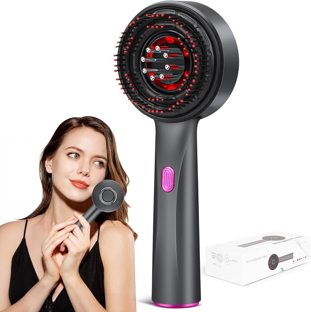 The Red Light Hair Growth Stimulator | Aura Labs™ Microcurrent Scalp Wand