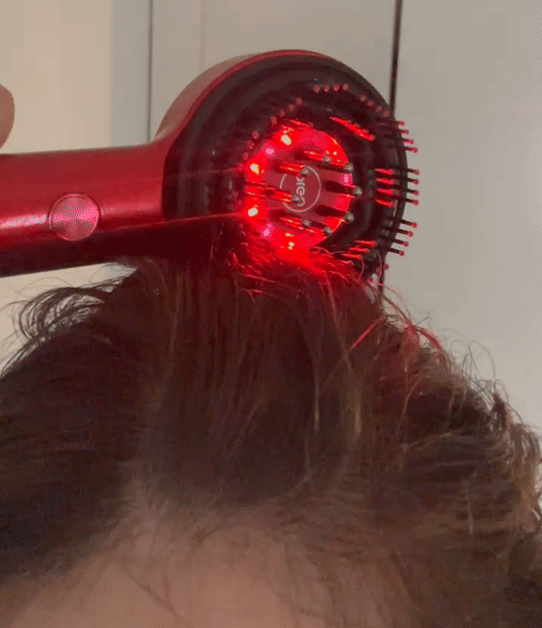 The Red Light Hair Growth Stimulator | Aura Labs™ Microcurrent Scalp Wand
