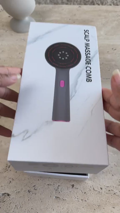 The Red Light Hair Growth Stimulator | Aura Labs™ Microcurrent Scalp Wand