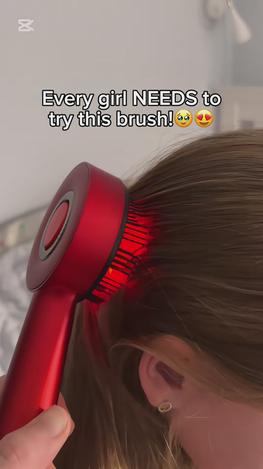 The Red Light Hair Growth Stimulator | Aura Labs™ Microcurrent Scalp Wand